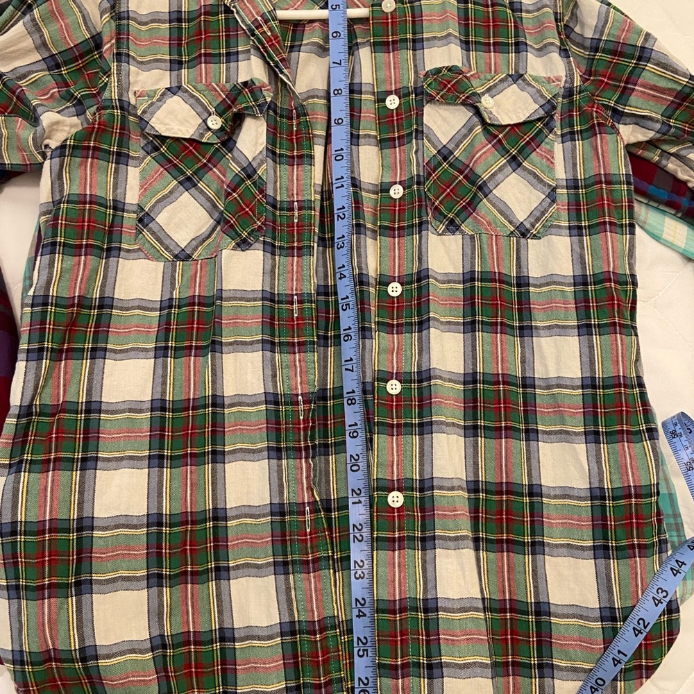 J. Crew Women’s Plaid Casual Button Down Shirts - Size 2 - Multicolor Bundle - Picture 7 of 12